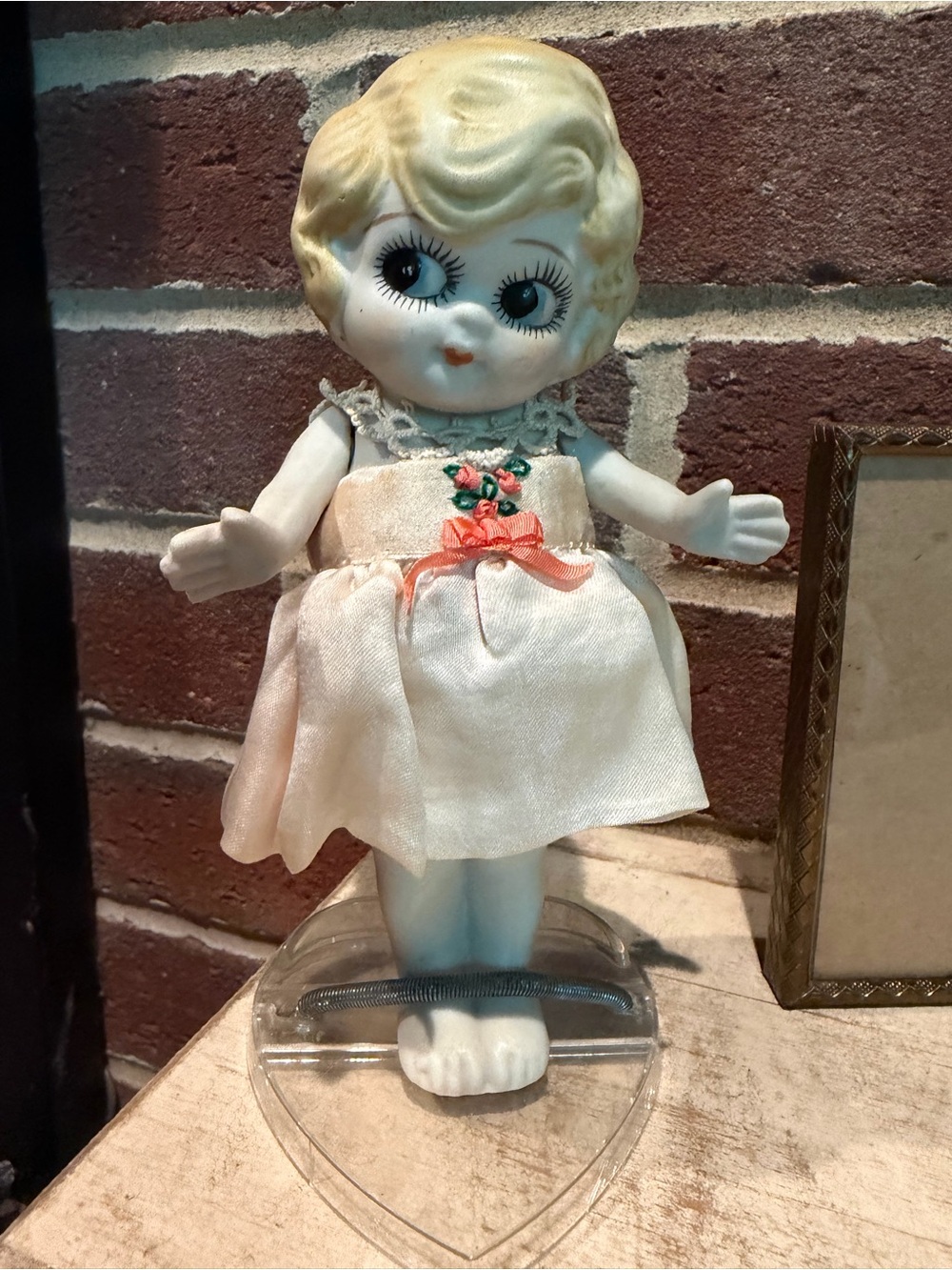 Classic Pink and Cream Doll Dress-Up Toy